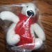 Coca-Cola 4" White Polar Bear w/ Red Scarf Arctic Home Stuffed Animal/Plush Beanie