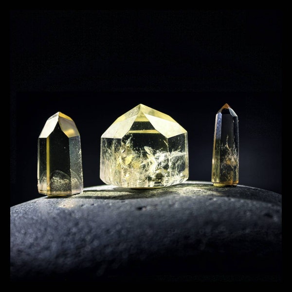 Rock crystal / yellow quartz