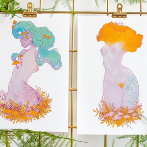 Signed Print Mushroom Gals image 1