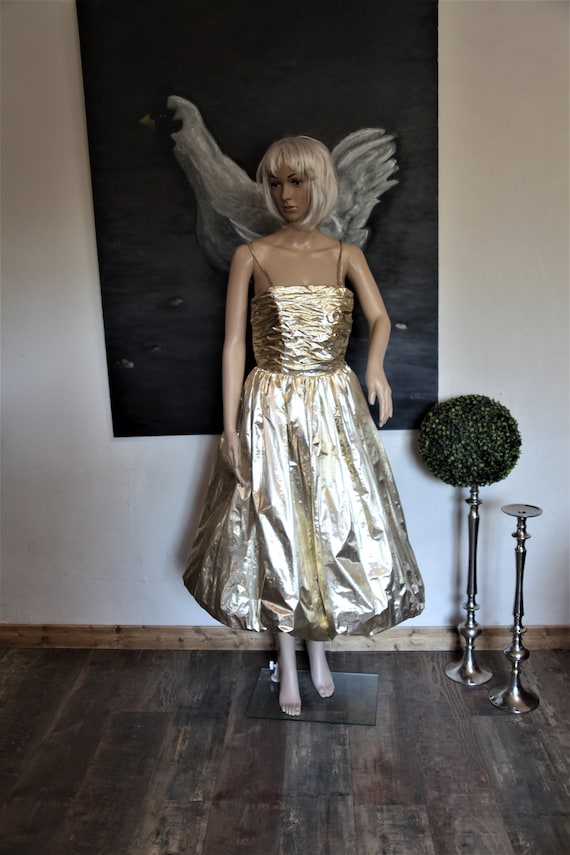 BERNSHAW golden evening gown