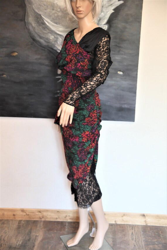 Yveline Fermine asymmetrical evening dress