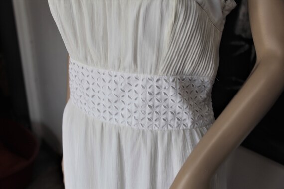 CATHERINE MALANDRINO robe de soie blanche - image 6