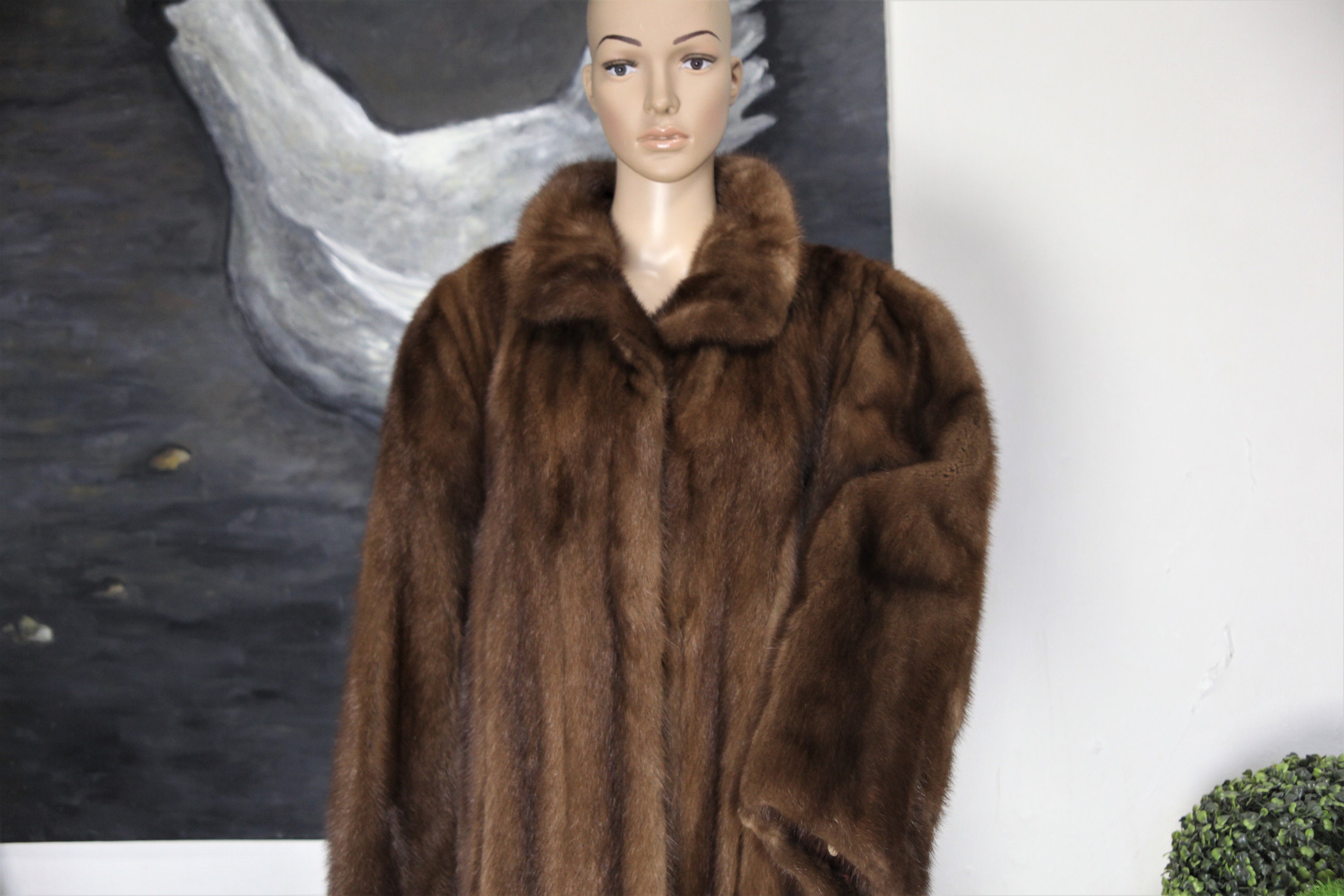 yves saint laurent mink coat