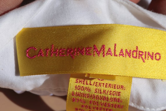 CATHERINE MALANDRINO robe de soie blanche - image 10