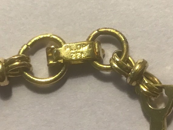 Vintage 22 carat gold plate bracelet …not a copy ! - image 5