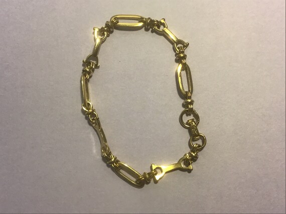Vintage 22 carat gold plate bracelet …not a copy ! - image 4