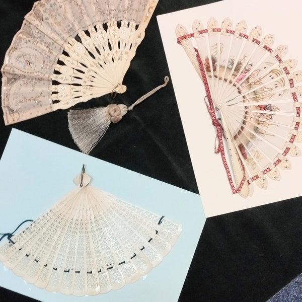 Antique Hand Fan Etsy