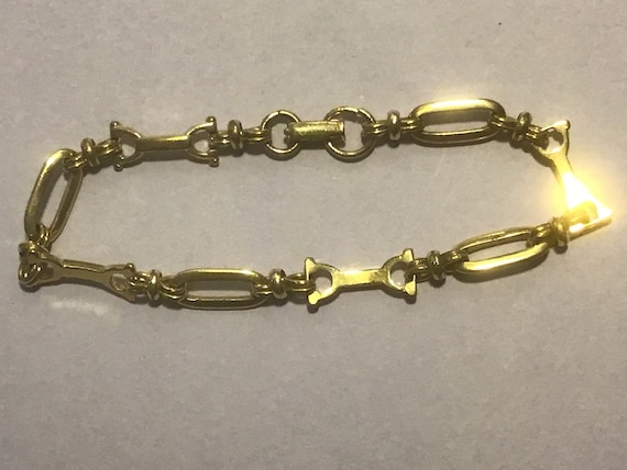 Vintage 22 carat gold plate bracelet …not a copy ! - image 1