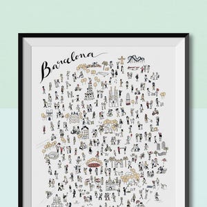 Barcelona Karte drucken