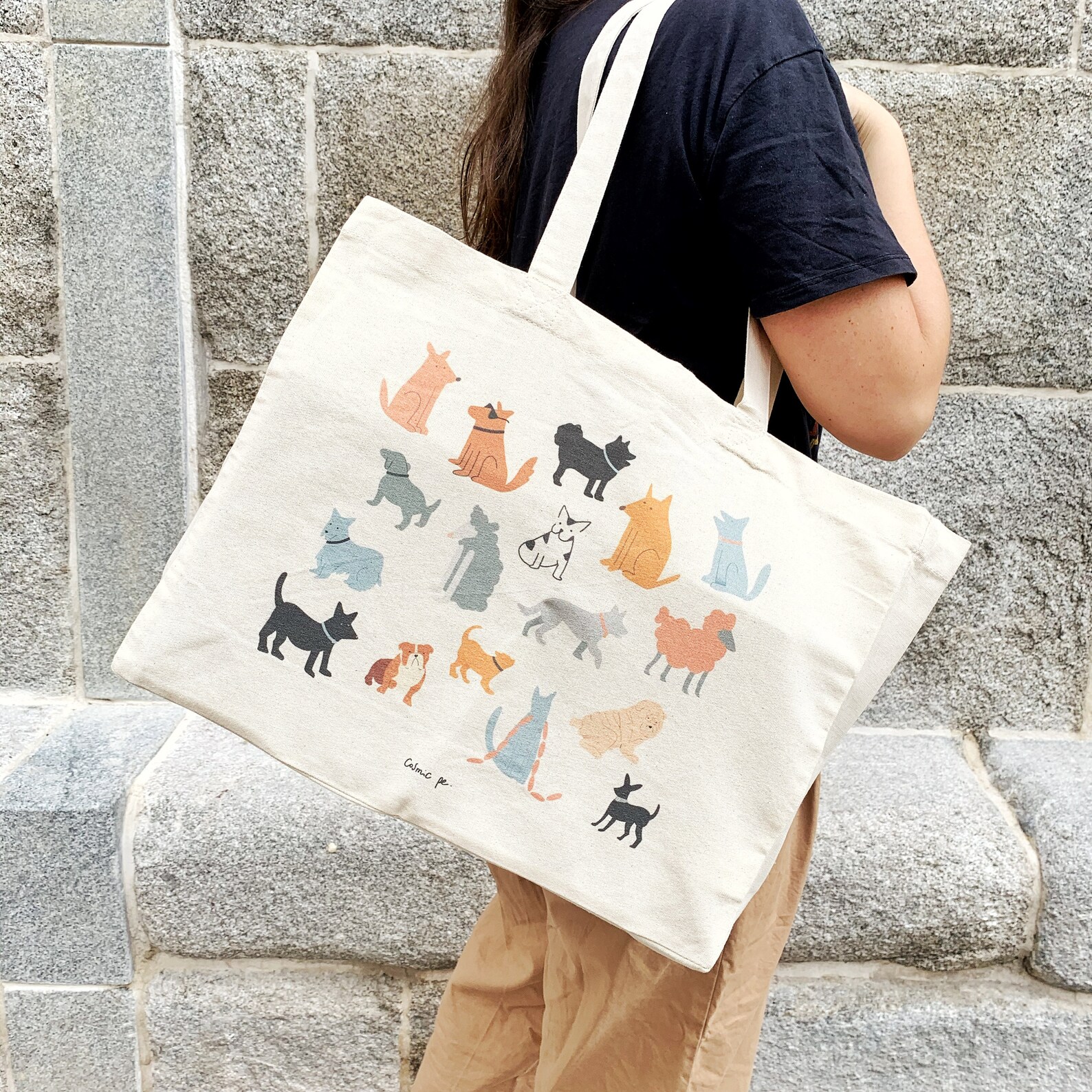 Shopper Bag Dogs Etsy