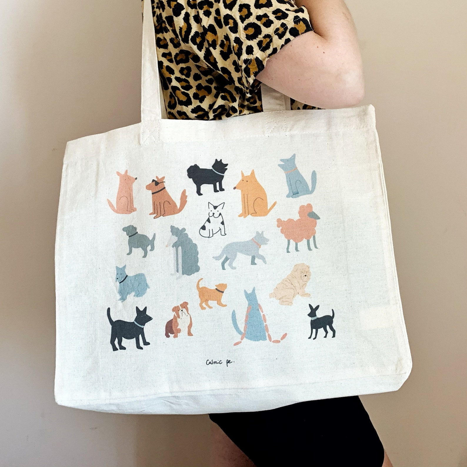 Shopper Bag Dogs Etsy