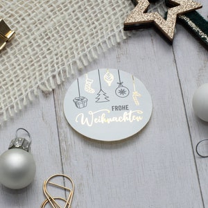 Frohe Weihnachten | Weihnachten Sticker Aufkleber Gold Weihnachtsaufkleber Etiketten Geschenkverpackung Geschenkanhänger Verpackung Anhänger