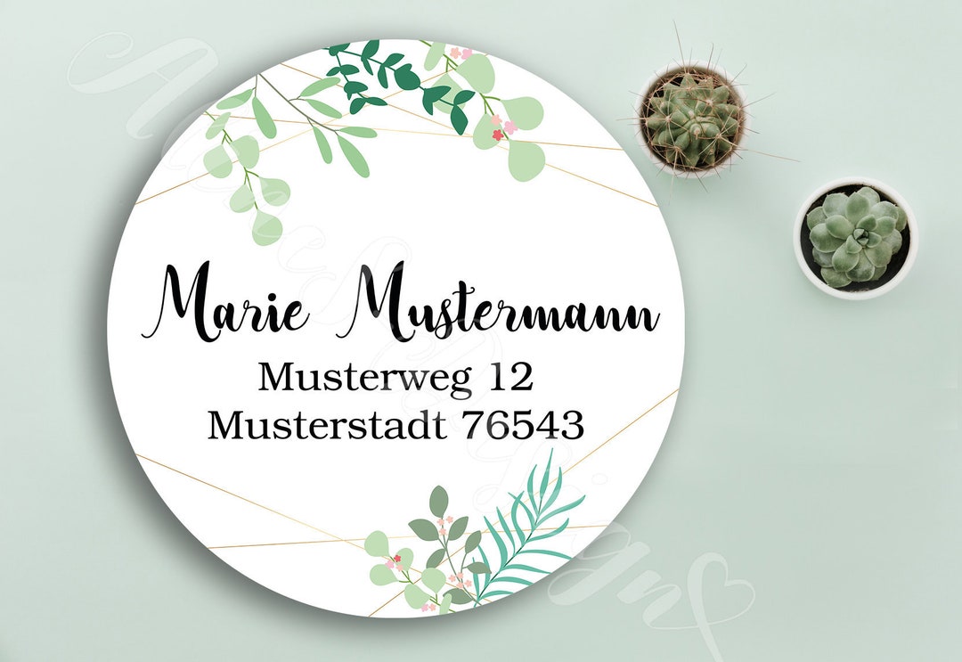 24 Personalized Address Label Sheets Customizable Name Date Etsy