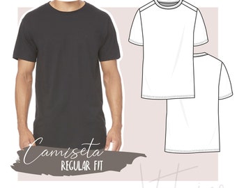 Patrón de costura PDF Domestico – Camiseta básica hombre fit regular
