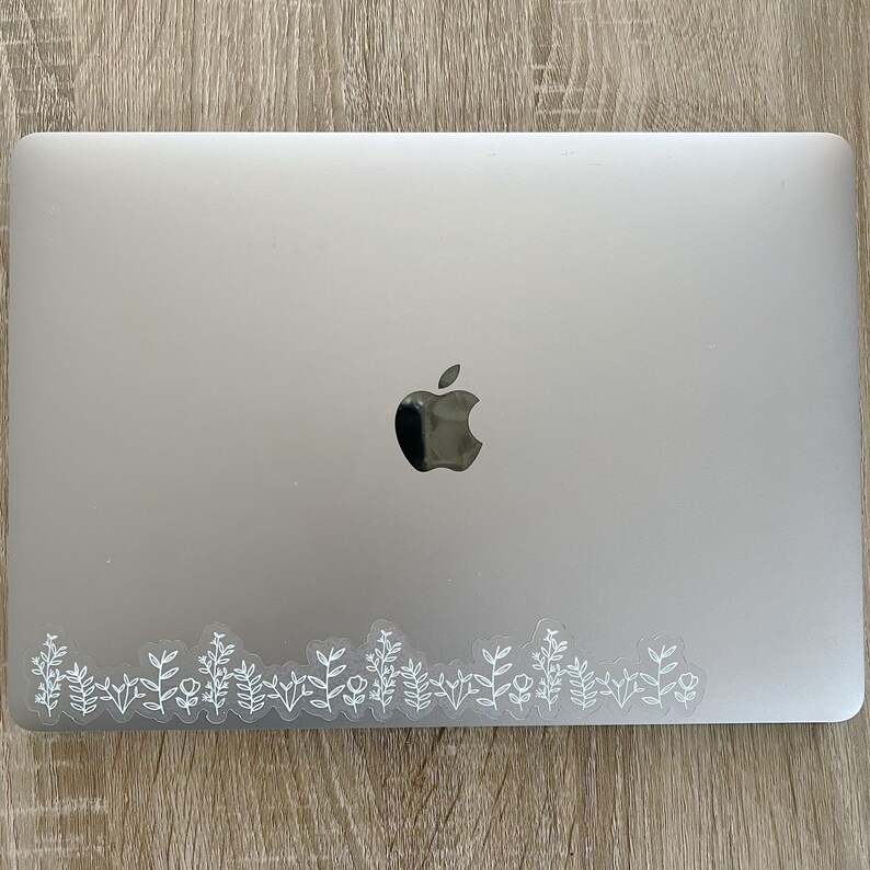 Long Sticker, White Line Art Sticker, Long Skinny Sticker for Water ...