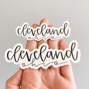 cleveland ohio sticker / gifts cleveland oh pride, cleveland sticker, laptop vinyl stickers, cleveland tumbler decal, cleveland browns