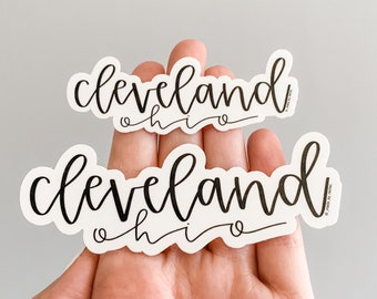 cleveland ohio sticker / gifts cleveland oh pride, cleveland sticker, laptop vinyl stickers, cleveland tumbler decal, cleveland browns