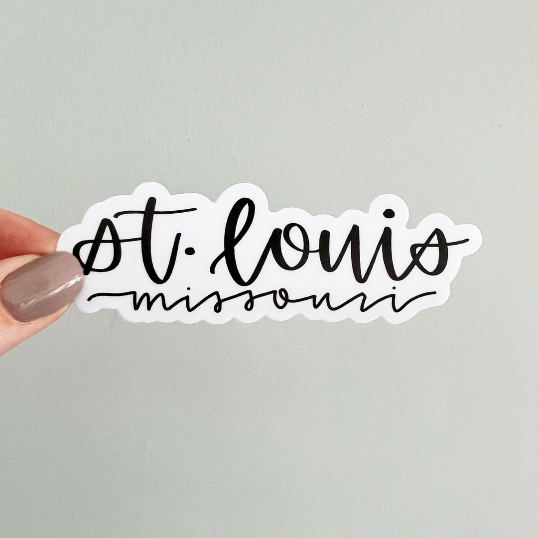 St Louis Missouri Waterproof Sticker St Louis Sticker for - Etsy