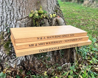 Personalised Oak Wooden Serving Board / Platter