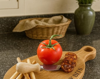 Personalised Oak Nibbles Serving Board