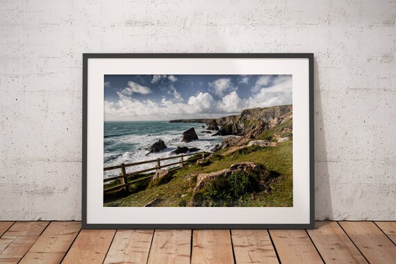 Cornwall Strand Druck Kuste Sonnenuntergang Kunst Etsy