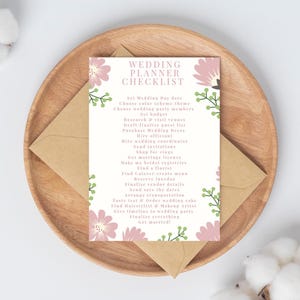 Simple Wedding Checklist Planner