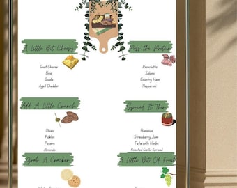 Charcuterie Menu Rustic
