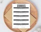 Weekly Workout Schedule