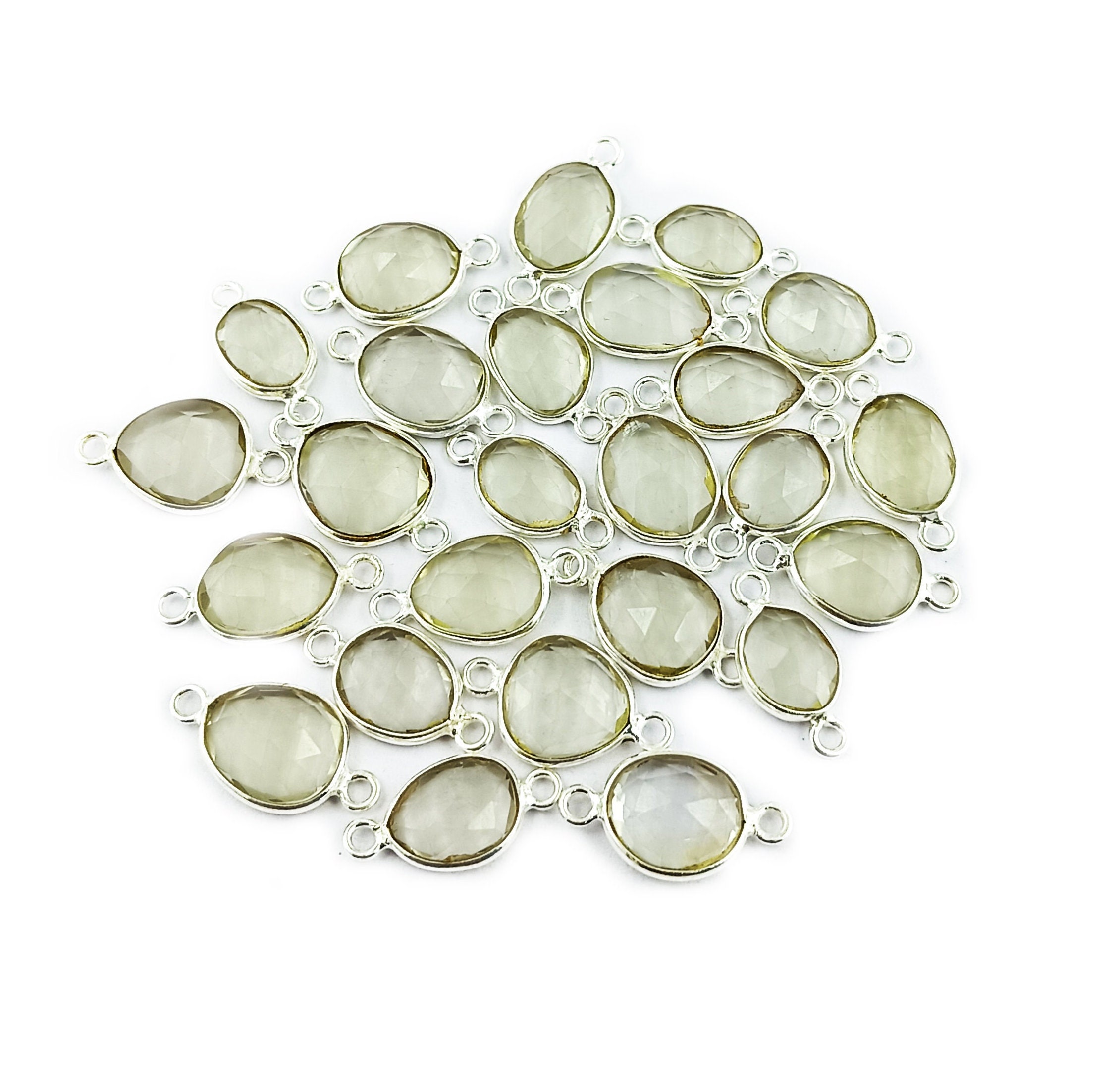 その他 Jewel 2 Pcs Superfine Quality Lemon Quartz Sterling Silver Free
