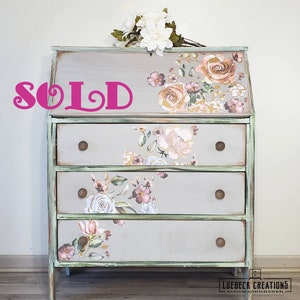 SOLD Secretary desk. Bedroom organization. Dresser and desk. image 1