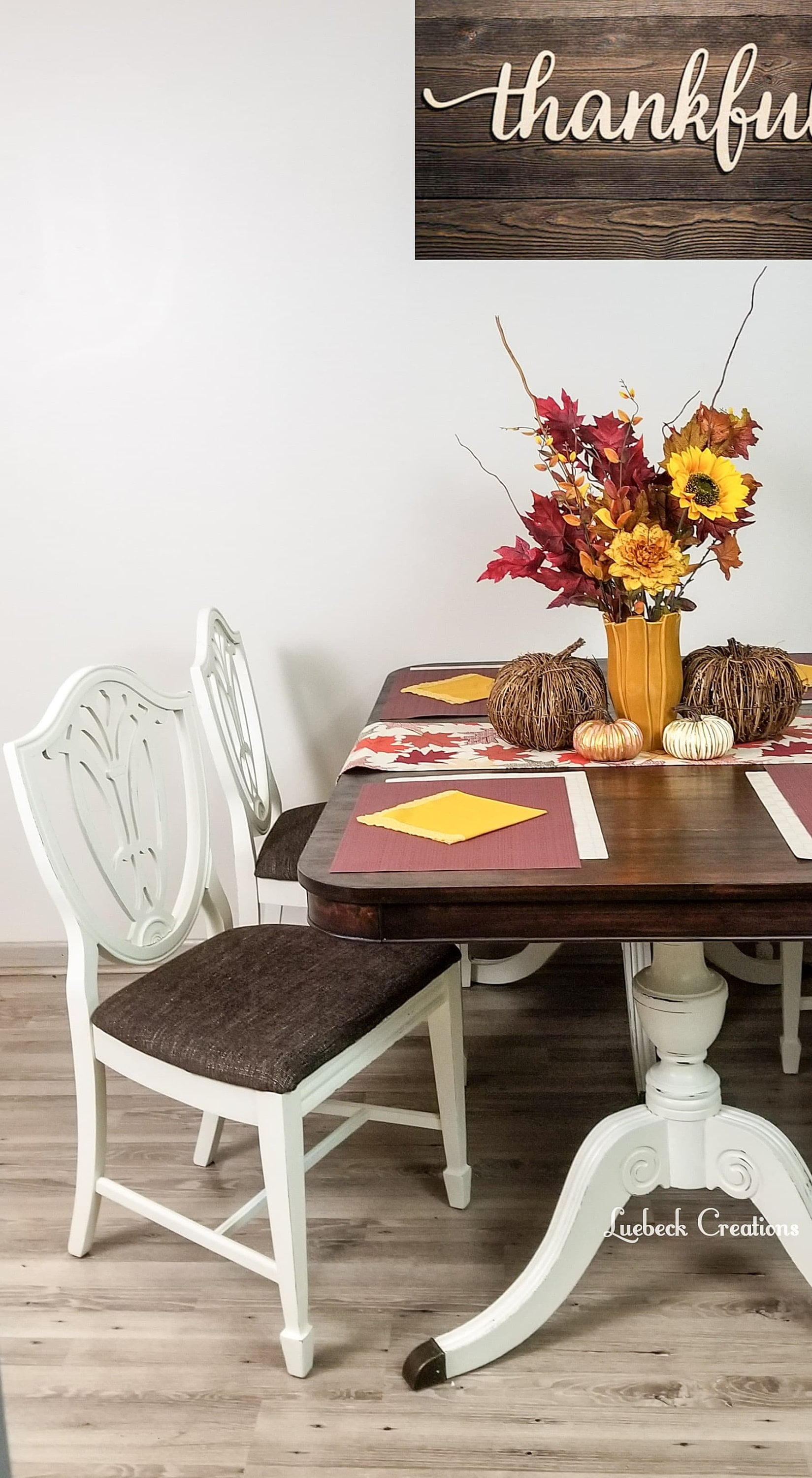 SOLD Farmhouse Dining Table and Chairs. Vintage Kitchen Table - Etsy