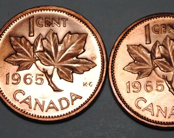1965 canada penny etsy