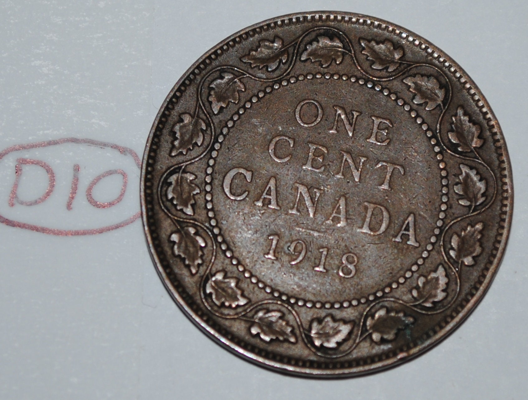 1918年　イギリス　ペニー イギリス 1ペニー 1918年 青銅貨 ジョージ5世 古銭 硬貨 貨幣