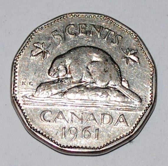2019 Canada Canadian Elizabeth II Five Cents Nickel Circulated~Nice AU