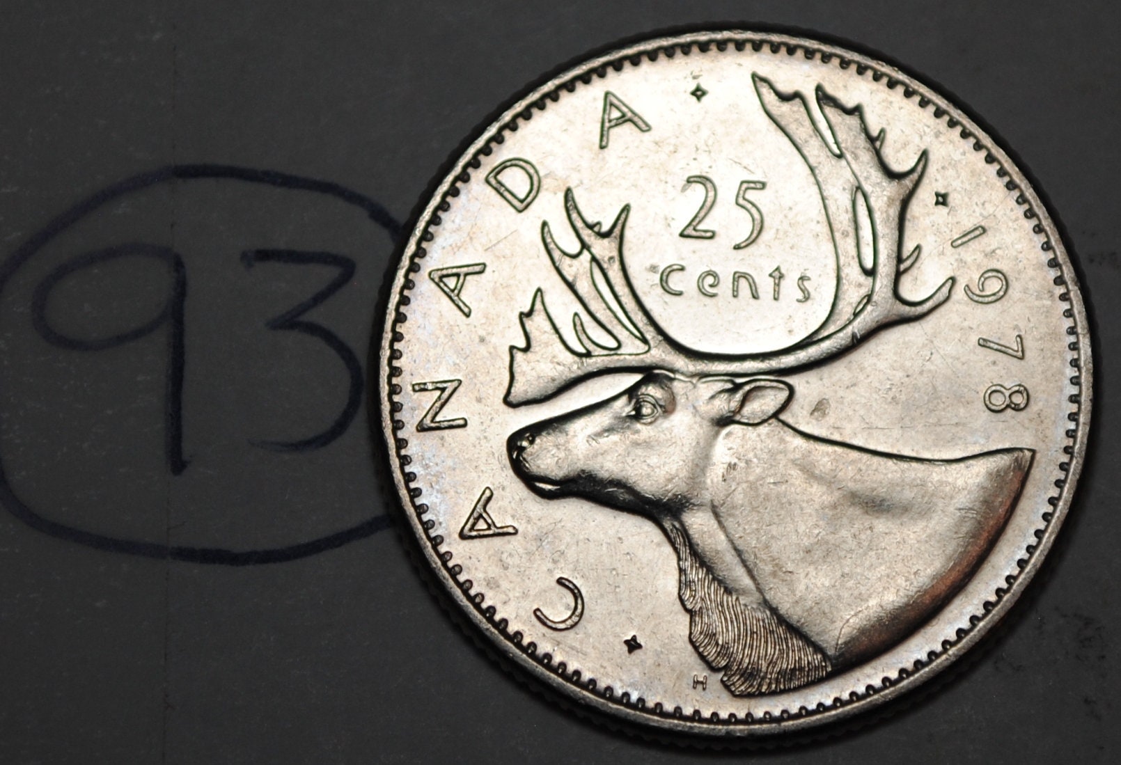 a273 カナダ 25セントコイン 硬貨　カリブー　トナカイ　97枚　まとめて カナダのトナカイコイン 1974年 25セント - メルカリ