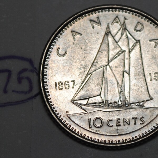 Canada 1992 10 cents Elizabeth II Canadian Dime Lot #975