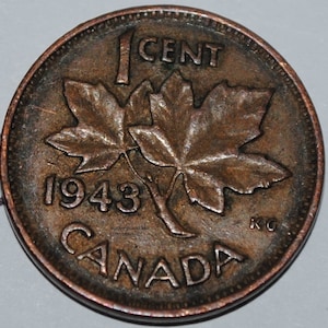 Canada 1995 1 Cent Copper Coin One Canadian Penny 