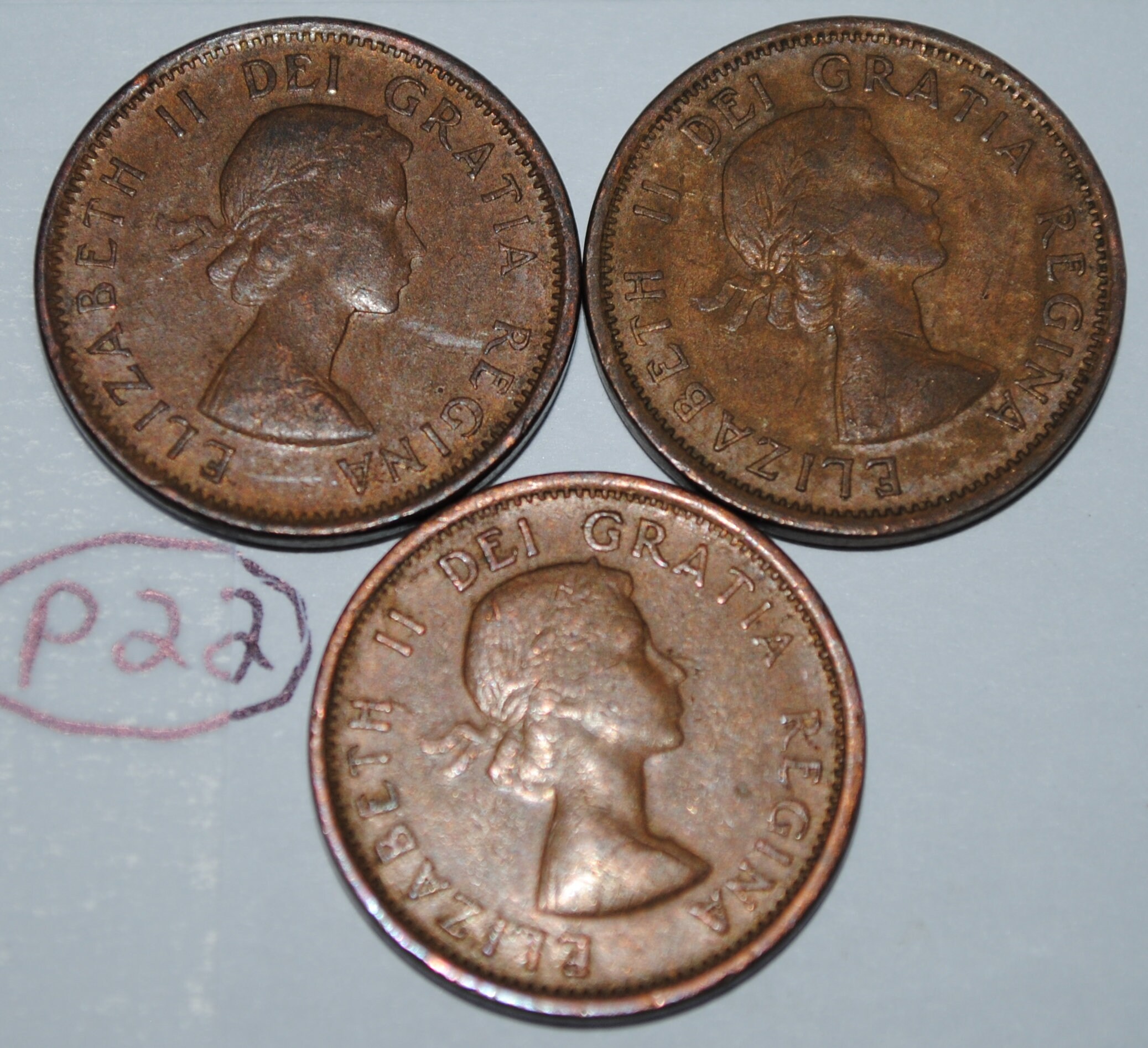 Canada 1932 1 Small cent Canadian one George V Penny coin Lot #642