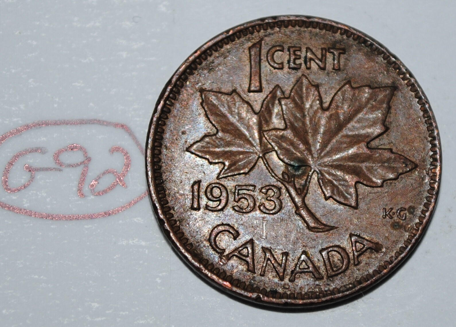 Canada 1953 NSF 1 Cent Copper One Canadian Penny Coin Lot G92 Etsy