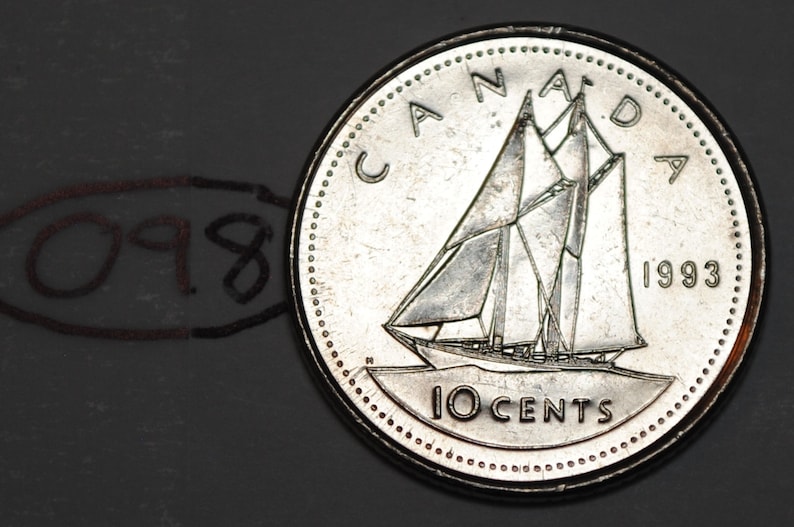 Canada 1993 10 cents Elizabeth II Canadian Dime Lot #O98