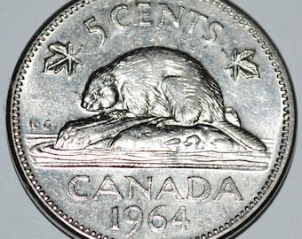 カナダ硬貨 カナダ 5セント | エリザベス2世 | ビーバー | 1963 - 1964