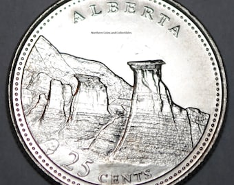 Canada 1992 AB 25 cents Alberta UNC Provincial Canadian Quarter