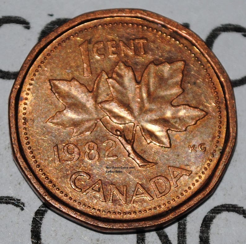 Canada 1982 1 Cent Copper Coin One Canadian Penny