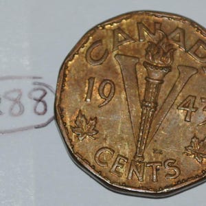 Canada 1943 5 Cents Tombac George VI Canadian Victory Nickel Lot #2288