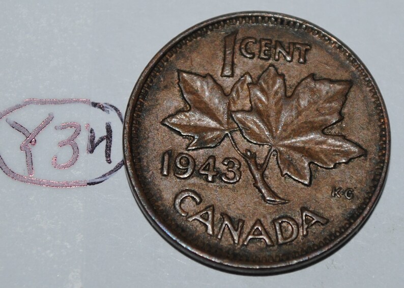 1943 Canada Small Cent Penny Circulated Nice Coin One Coin From The Lot. 1943 Canada Small Cent Penny Circulated Nice Coin One Coin From The Lot.