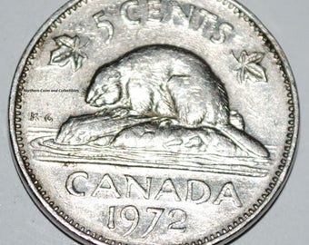 Canada 1984 5 Cents Elizabeth II Canadian Nickel Five Cent | Etsy Canada