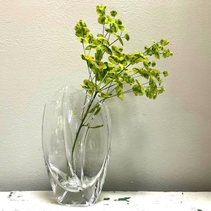 Vintage Baccarat Vase | R. Rigot “Giverny” Crystal Vase Made in France | 7” Crystal Flower Vase | Wedding Flowers Vase | Flower Bouquet Vase