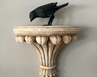 Ornate Corbel: Plaster Wall Shelf
