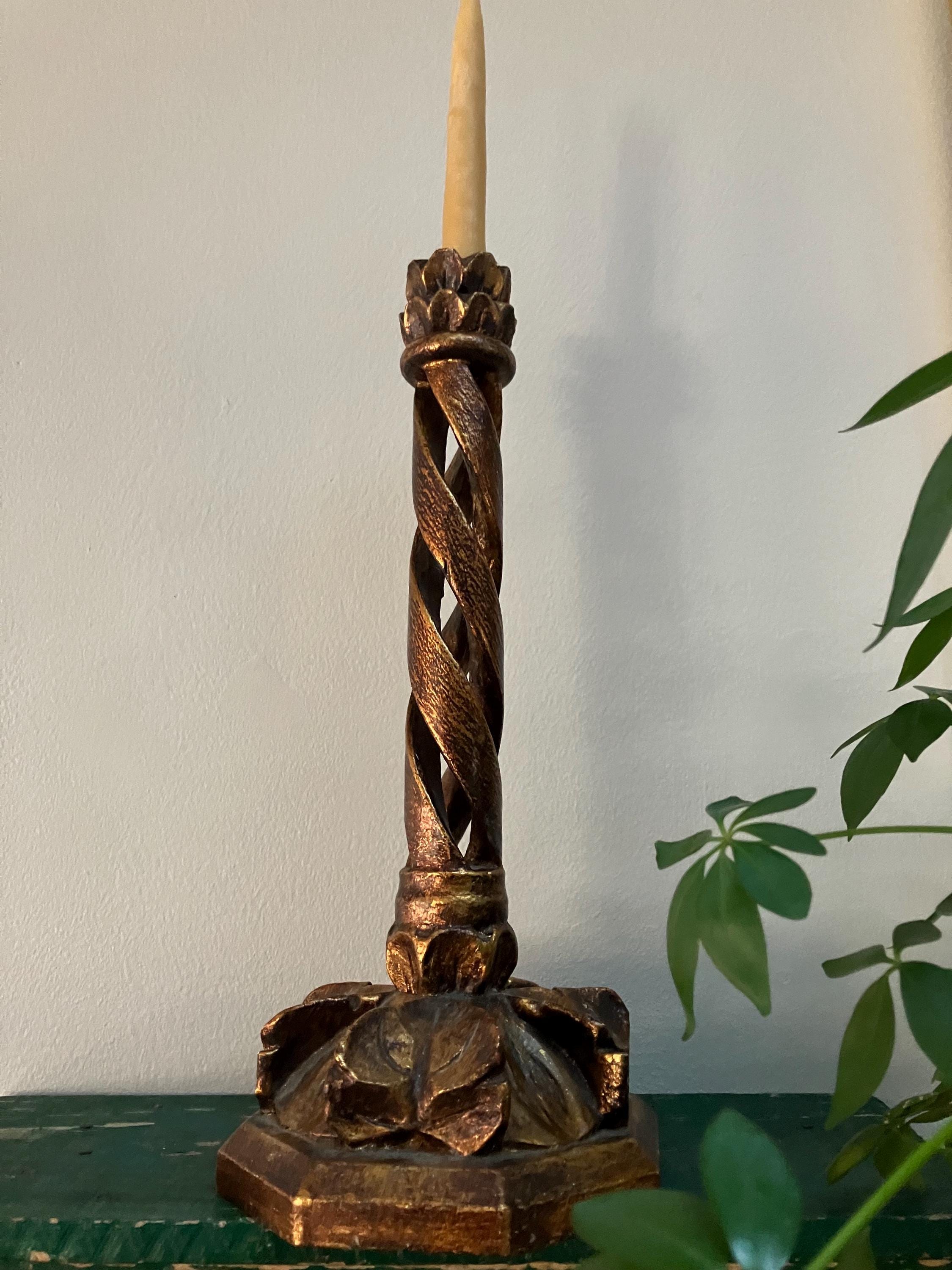 Vintage Mexican Folk Art Candlestick: Jeanne Valentine - Etsy