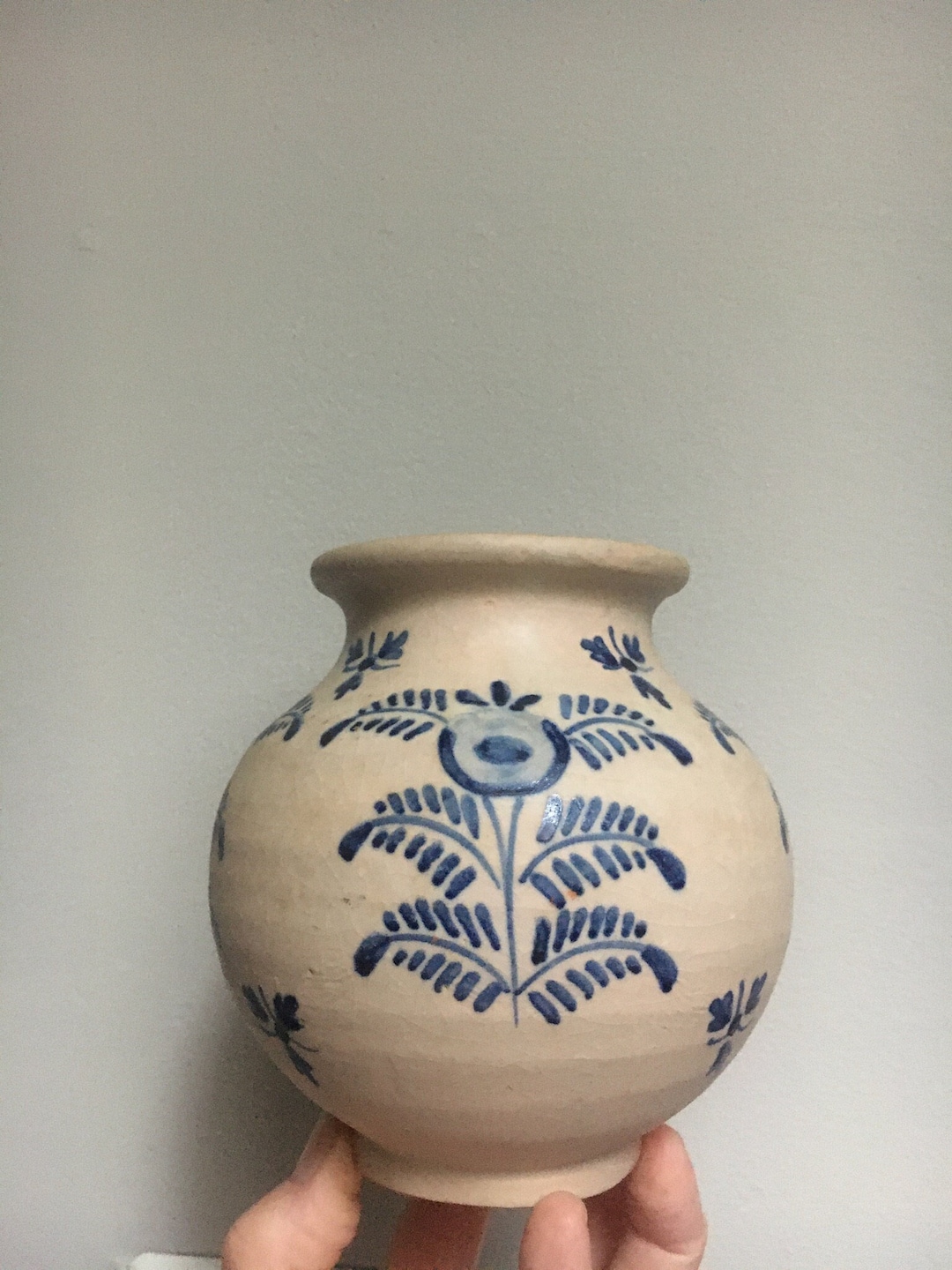 Pottery Vase Made in Spain Folk Art Pottery From Spain Etsy